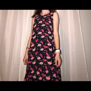 navy floral dress
